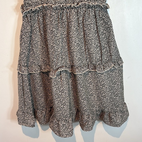 NWT Sienna Sky Knee Length Sun Dress smocked stretch Top tiered skirt size small - Picture 5 of 11